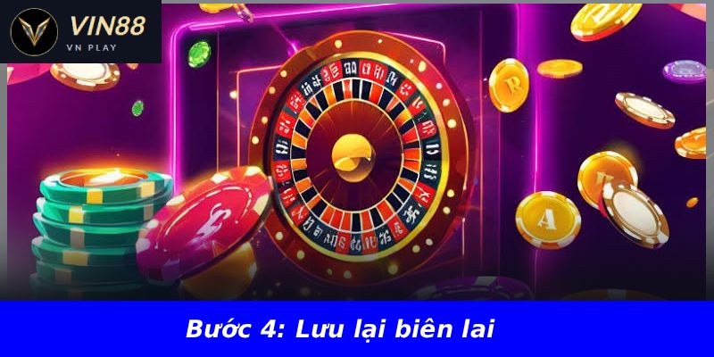 Bước 4: Lưu lại biên lai