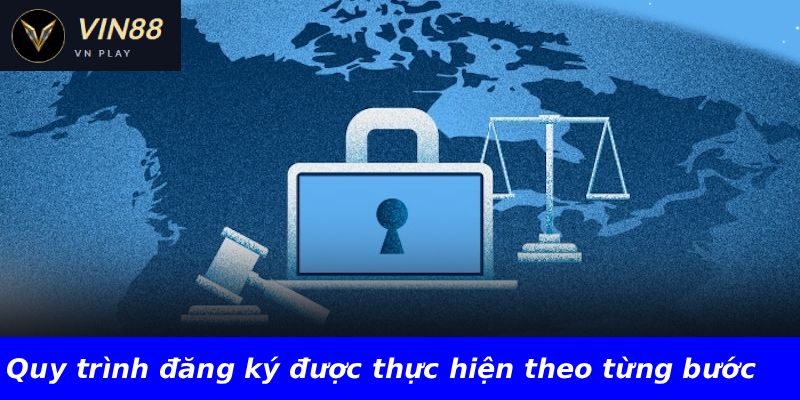 Quy trình đăng ký được thực hiện theo từng bước