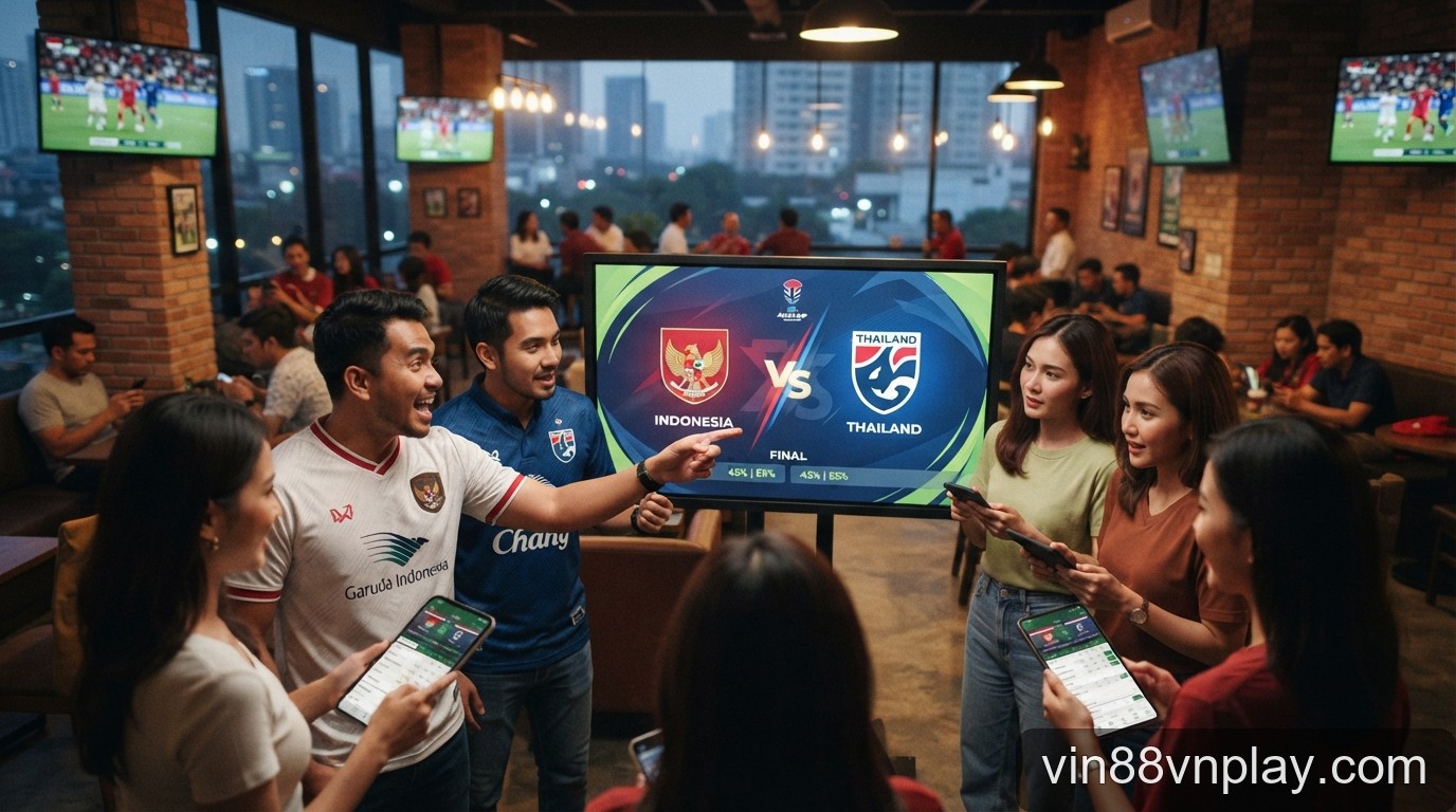 Hướng dẫn đặt cược trận chung kết FIFA ASEAN Cup 2026: Indonesia vs Thái Lan tại VIN88 - 2